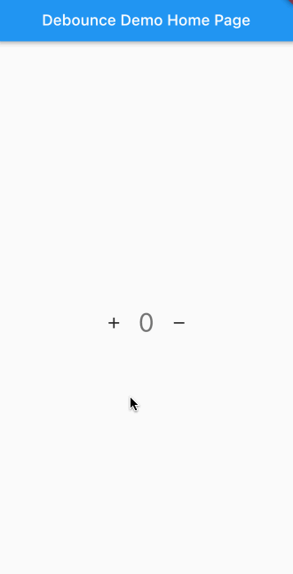 App without debounce